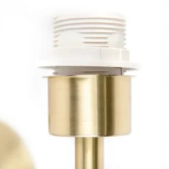 QAZQA Wandleuchte Gold mit Schalter 1 Licht - Combi