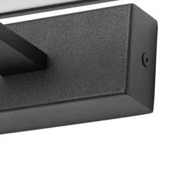 QAZQA Wandleuchte schwarz 41,5 cm inkl. LED IP44 - Jerre