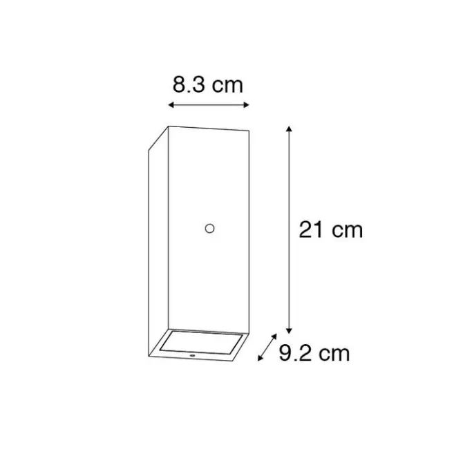 QAZQA Wandleuchte schwarz IP44 mit Hell-Dunkel-Sensor - Baleno II