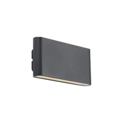 QAZQA Wandleuchte schwarz magnetisch inkl. LED wiederaufladbar - Batt