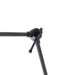 QAZQA Wandleuchte schwarz mit Rattanschirm 50 cm verstellbar - Blitz