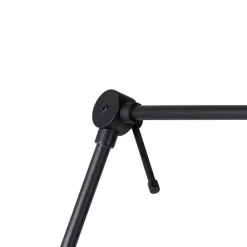 QAZQA Wandleuchte schwarz mit Schirm weiß 30 cm verstellbar - Blitz