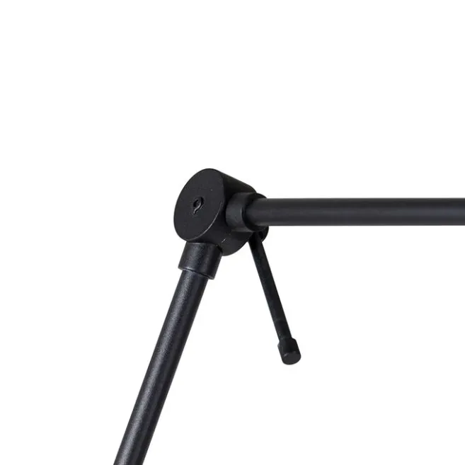 QAZQA Wandleuchte schwarz mit Veloursschirm schwarz 35 cm verstellbar - Blitz