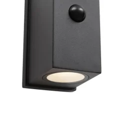 QAZQA Wandleuchte schwarz 4-Stufen-Sensor magnetisch inkl. LED wiederaufladbar - Sandy