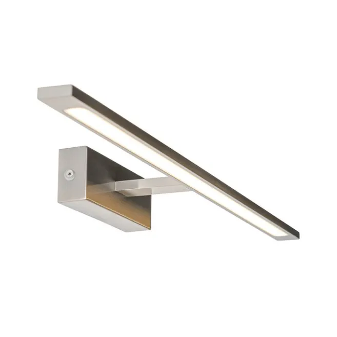 QAZQA Wandleuchte Stahl 62 cm inkl. LED IP44 - Jerre