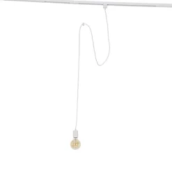 QAZQA Weiße Hängelampe für Schienensystem 1-phasig - Iconic Cavalux