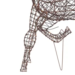 QAZQA Weihnachts Rentier Braun Rattan inkl. LED IP44 - Glossie