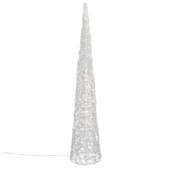 QAZQA Weihnachtsbaum transparent 100 cm inkl. LED IP44 - Coni