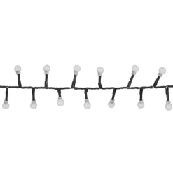 Luca Lighting Weihnachtsbeleuchtung grün mit 550 LEDs weiß 14m IP44 - Comet