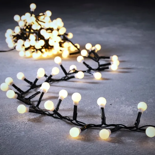 Luca Lighting Weihnachtsbeleuchtung grün mit 550 LEDs weiß 14m IP44 - Comet