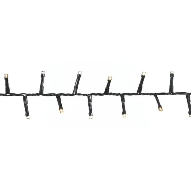 Luca Lighting Weihnachtsbeleuchtung grün mit 700 LEDs weiß 14m IP44 - Prancer