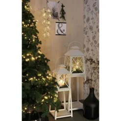 Luca Lighting Weihnachtsbeleuchtung grün mit 700 LEDs weiß 14m IP44 - Prancer