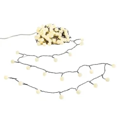 QAZQA Weihnachts-Lichterkette grün mit 100 LEDs weiß 5m IP44 - Dasher