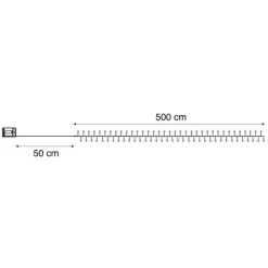 QAZQA Weihnachts-Lichterkette grün mit 100 LEDs weiß 5m IP44 - Dasher