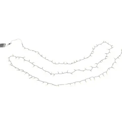 QAZQA Weihnachts-Lichterkette grün mit 100 LEDs weiß 5m IP44 - Dasher