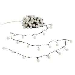 QAZQA Weihnachts-Lichterkette grün mit 100 LEDs weiß 5m IP44 - Dasher