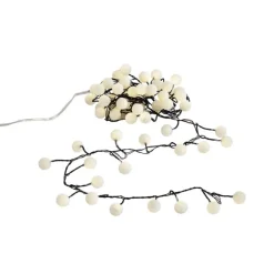 QAZQA Weihnachts-Lichterkette grün mit 70 weißen LEDs 3,5m IP20 - Dasher