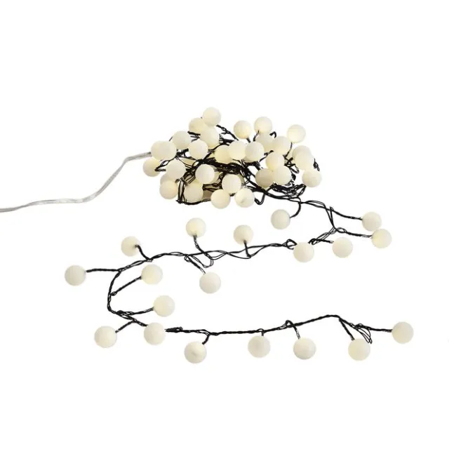 QAZQA Weihnachts-Lichterkette grün mit 70 weißen LEDs 3,5m IP20 - Dasher