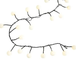 QAZQA Weihnachts-Lichterkette grün mit 70 weißen LEDs 3,5m IP20 - Dasher