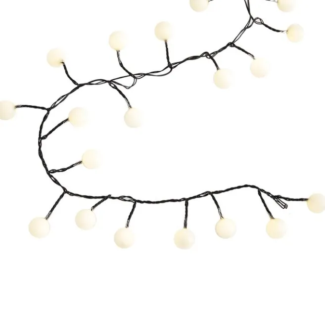 QAZQA Weihnachts-Lichterkette grün mit 70 weißen LEDs 3,5m IP20 - Dasher