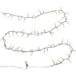 QAZQA Weihnachts-Lichterkette grün mit 70 weißen LEDs 3,5m IP20 - Dasher