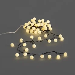 QAZQA Weihnachts-Lichterkette grün mit 70 weißen LEDs 3,5m IP20 - Dasher