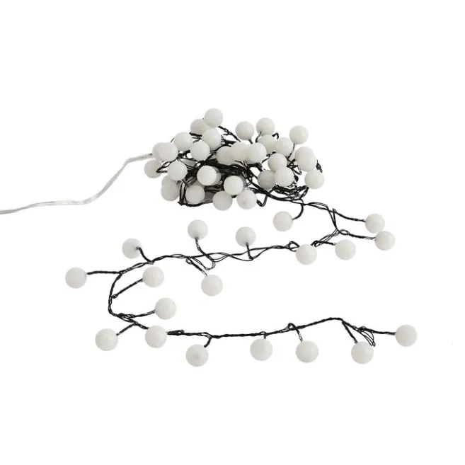 QAZQA Weihnachts-Lichterkette grün mit 70 weißen LEDs 3,5m IP20 - Dasher