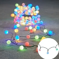 Luca Lighting Weihnachts-Lichterkette grün mit 200 LEDs Multicolor 5m IP44 - Dasher