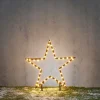 Luca Lighting Weihnachtsstrahler Stern Weihnachten Schwarz 60cm inkl. LED IP44 mit Fernbedienung - Kas
