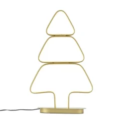 QAZQA Weihnachts-Tischleuchte Gold Weihnachtsbaum inkl. LED - Arbre