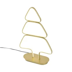 QAZQA Weihnachts-Tischleuchte Gold Weihnachtsbaum inkl. LED - Arbre