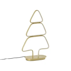 QAZQA Weihnachts-Tischleuchte Gold Weihnachtsbaum inkl. LED - Arbre