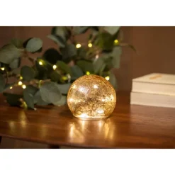 Newgarden Weihnachts-Tischleuchte Gold 20cm inkl. LED - Lua