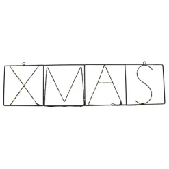 Luca Lighting Weihnachts-Wandleuchte schwarz XMAS inkl. LED mit Timer IP44 - Yoro