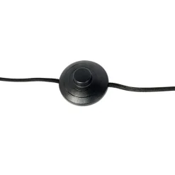 QAZQA Weinlesestehlampe auf Bambusstativgrün mit Kupfer - Fass