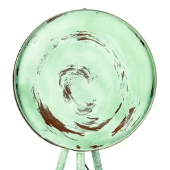 QAZQA Weinlesestehlampe auf Bambusstativgrün mit Kupfer - Fass