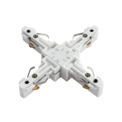 QAZQA X-Verbinder Schiene weiß 1-phasig - Slimline